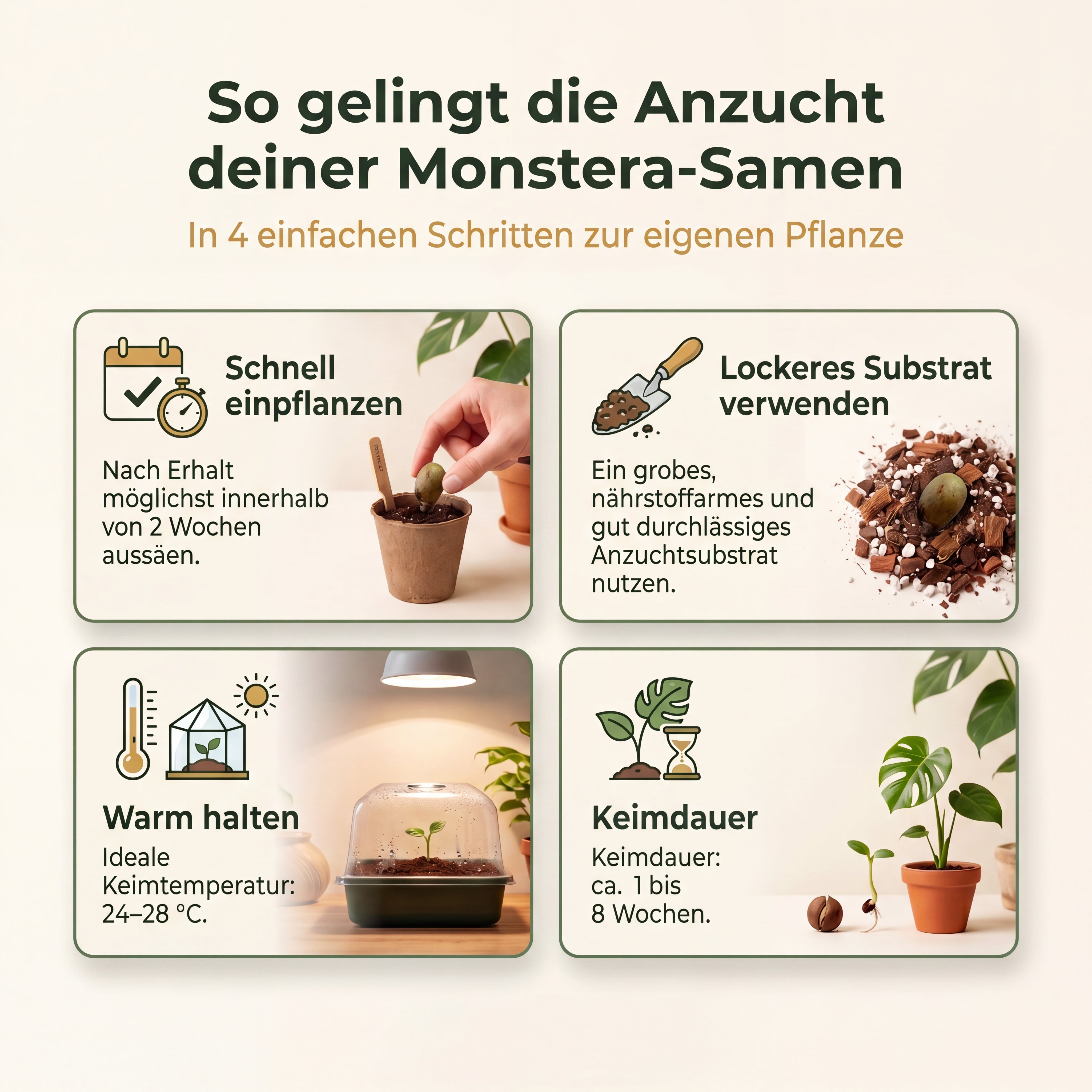 PlantMe Monstera deliciosa 10 Samen