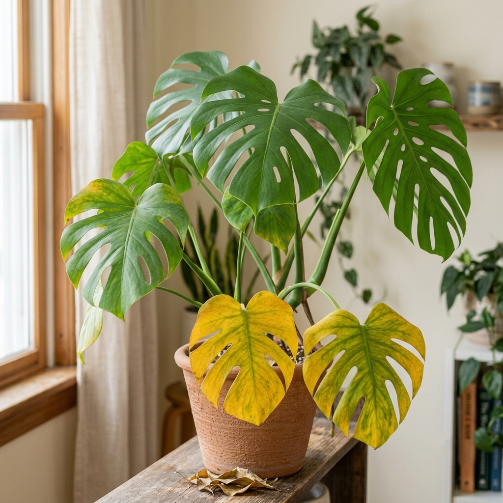 Monstera gelbe Blätter: Ursachen erkennen und richtig handeln