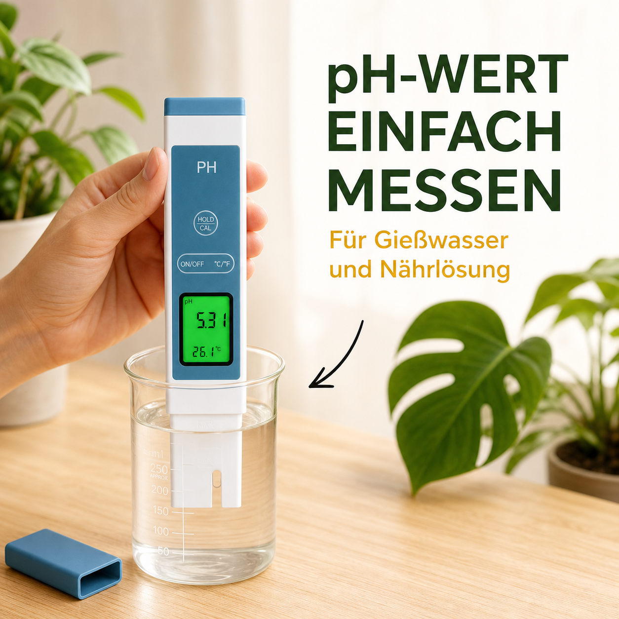 PlantMe digitales pH-Messgerät