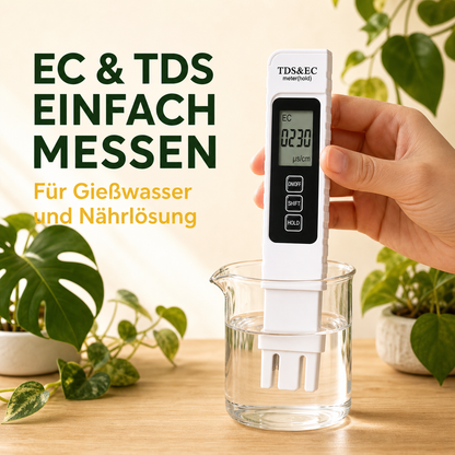 PlantMe EC Messgerät, TDS Messgerät für Nährlösungen