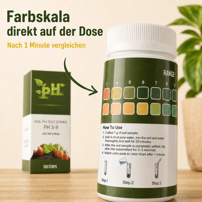 pH-Bodentest, pH-Wertes von Kulturböden