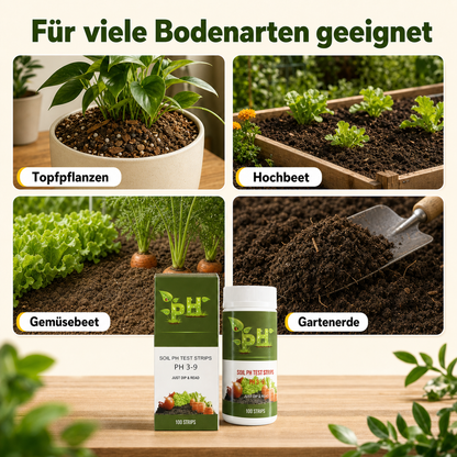 pH-Bodentest, pH-Wertes von Kulturböden